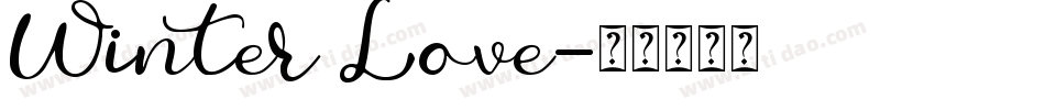 Winter Love字体转换